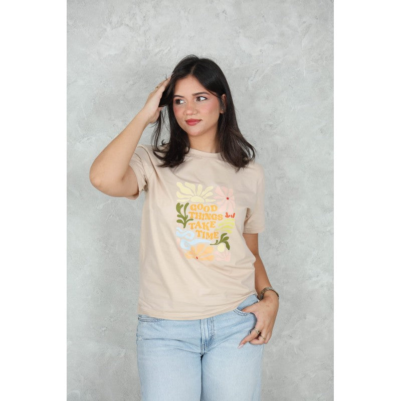 T-shirt en Coton Imprimé –