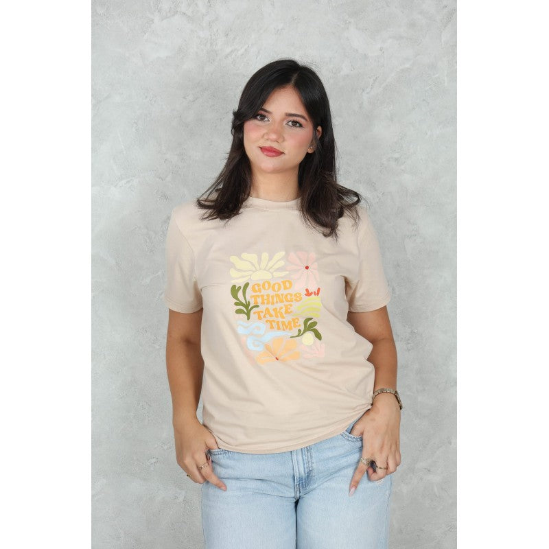 T-shirt en Coton Imprimé –