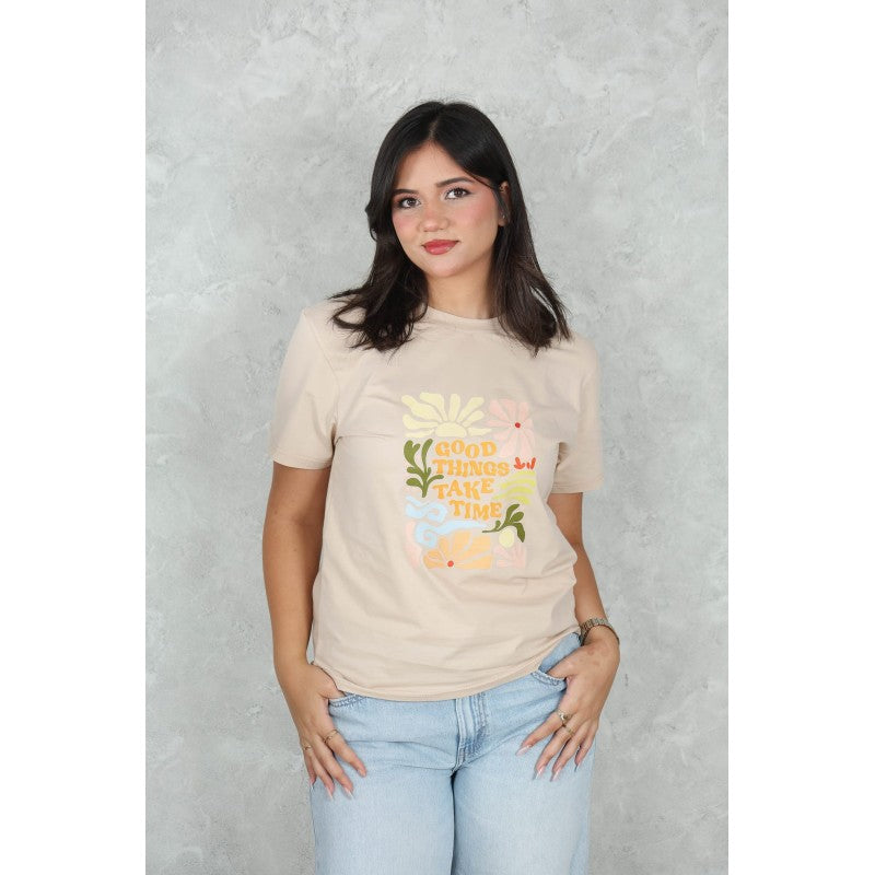 T-shirt en Coton Imprimé –