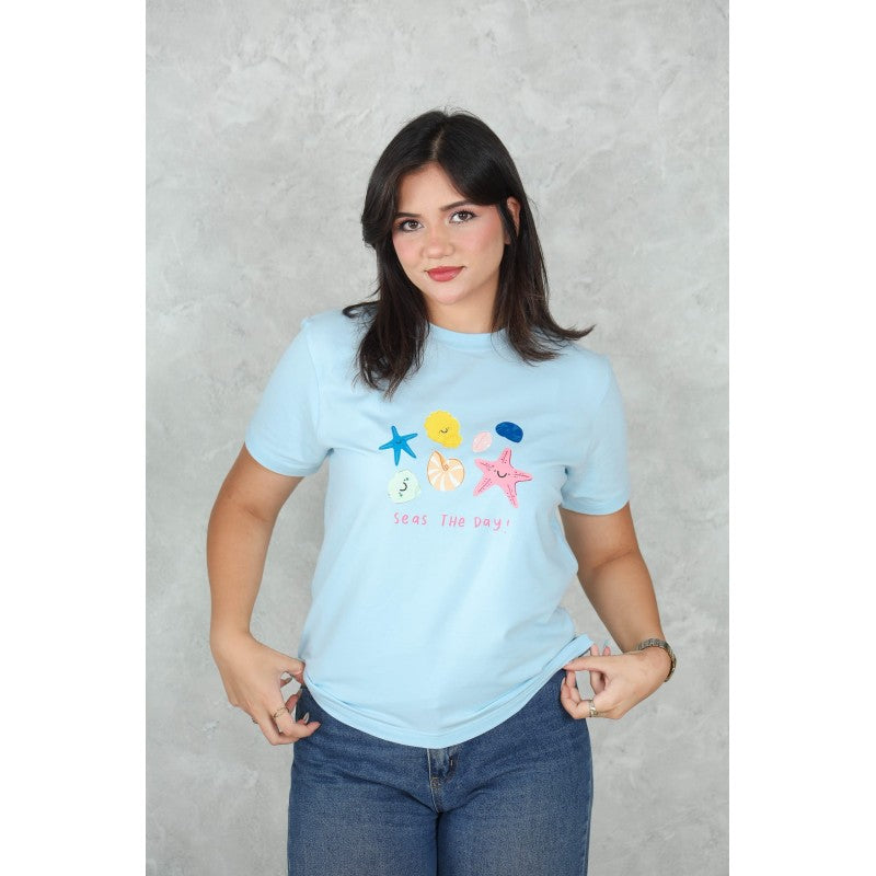 T-shirt en Coton Imprimé –