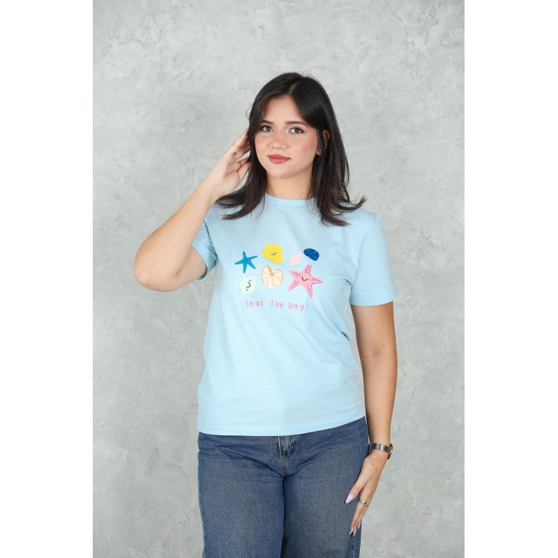 T-shirt en Coton Imprimé –