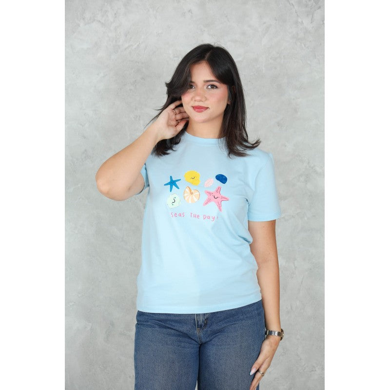T-shirt en Coton Imprimé –