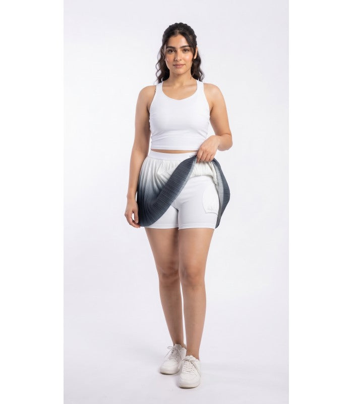 Ensemble de Sport Top et Jupe Plissée
