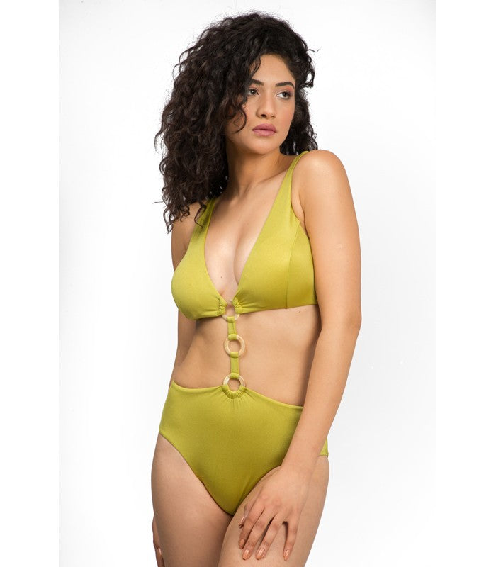 Trikini Trois Cercles Shiny Vert