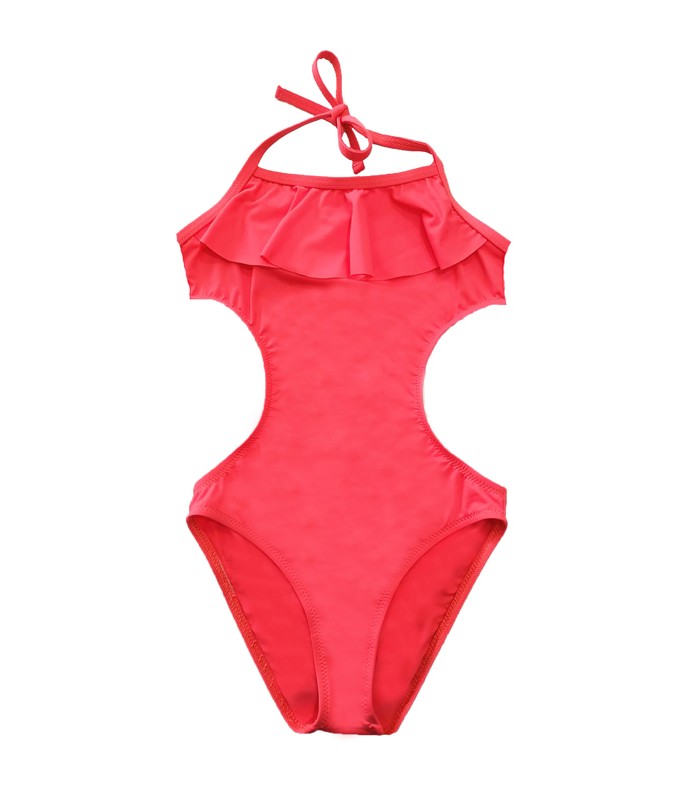 Trikini Fille Rose Fluo