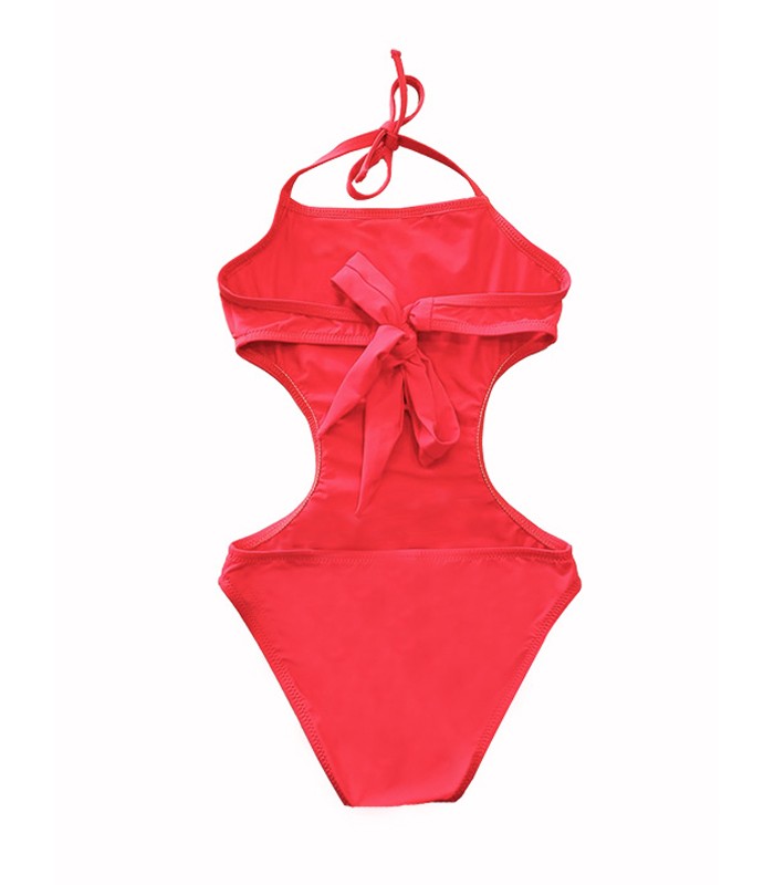Trikini Fille Rose Fluo