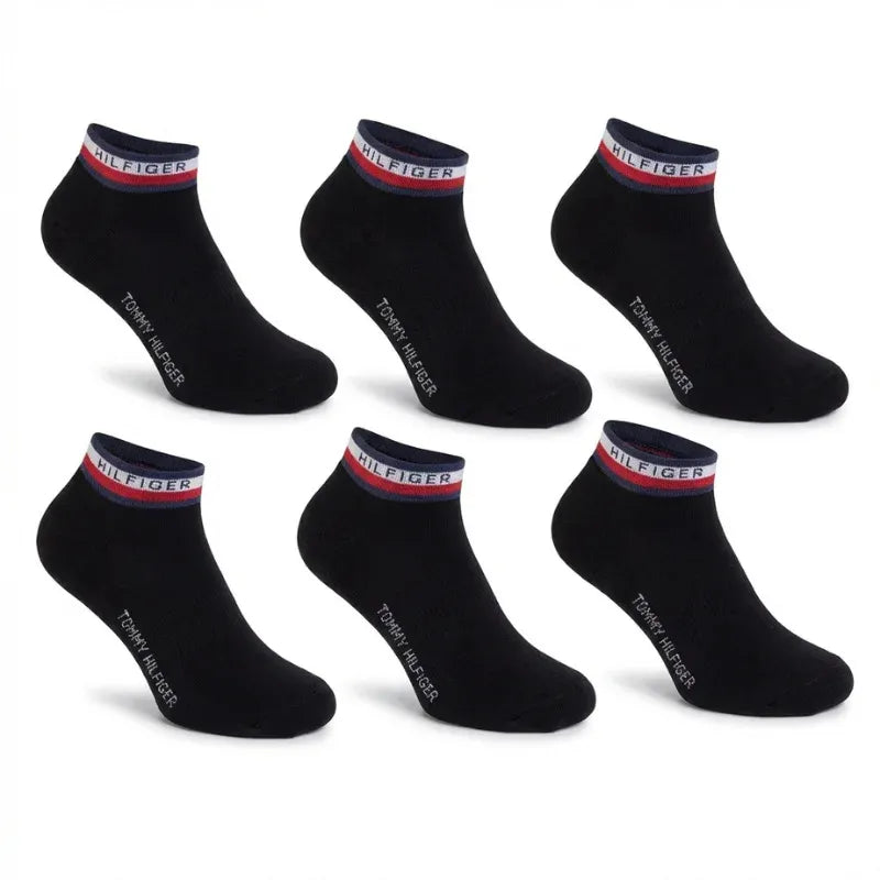 Pack de 6 Paires de Chaussettes Tommy Hilfiger – Noir Classique