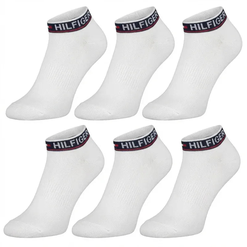 Pack de 6 Paires de Chaussettes Tommy Hilfiger – Blanc Classique